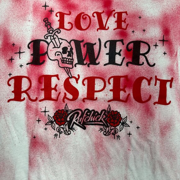 Reworked Rufchick Love Power Respect Tee (L) - Picture 3 of 6